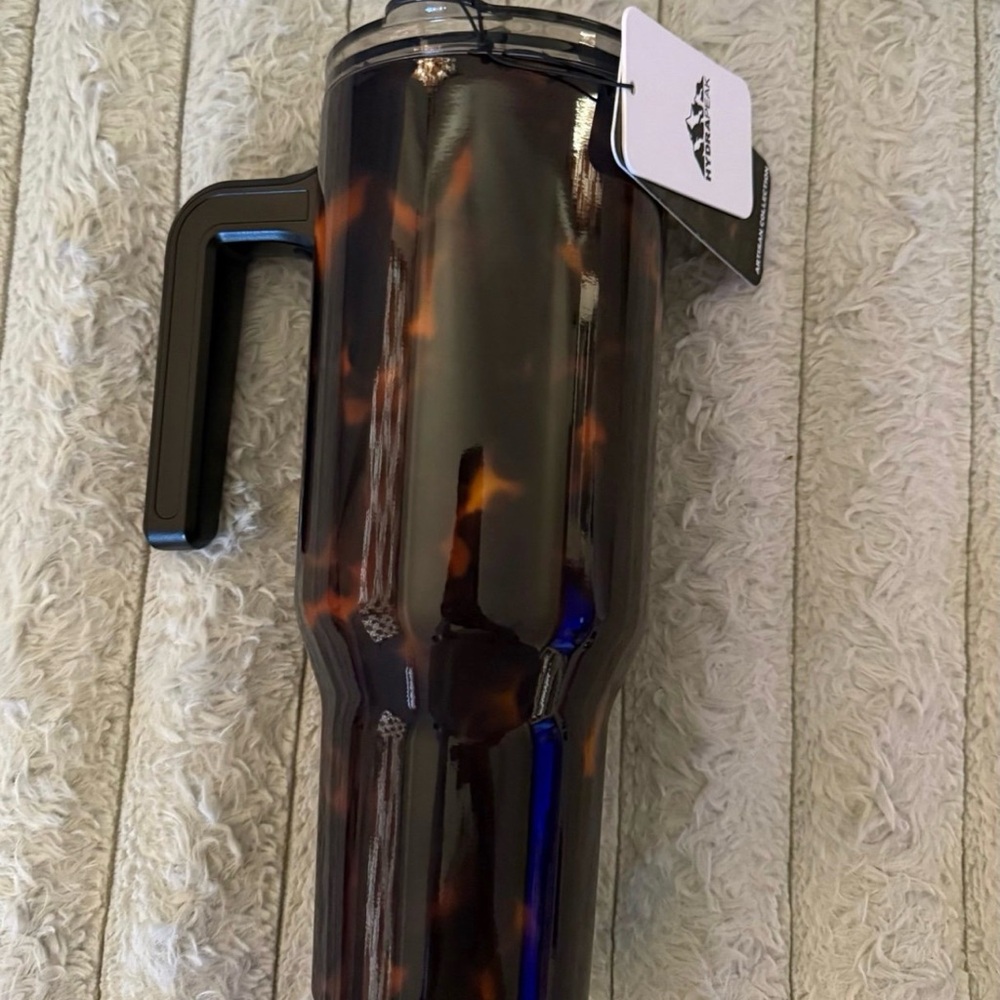Tortoise Shell Tumbler with Handle